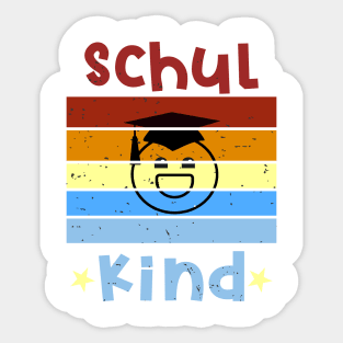 Schulkind 1. Klasse Smile Schulbeginn T shirt Sticker